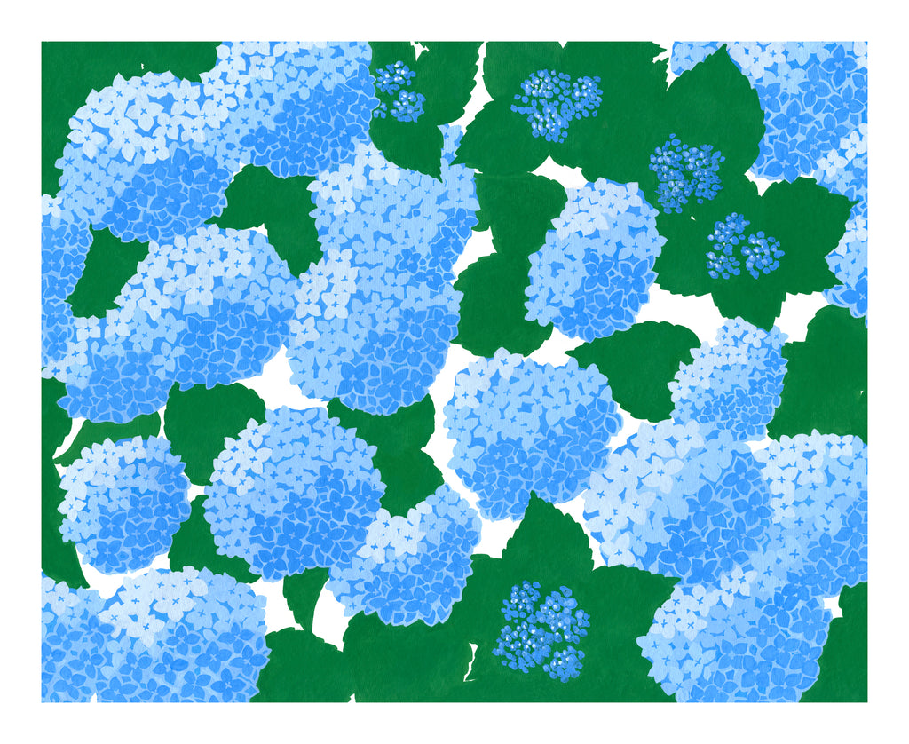 Hydrangeas in Blue - Print